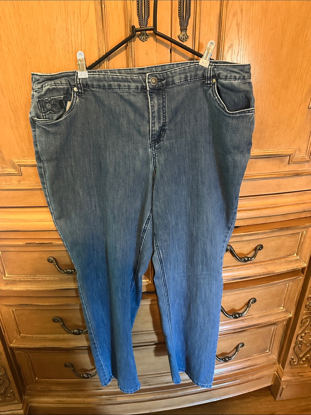 CJ Banks Women's Dark Blue Skinny Jeans